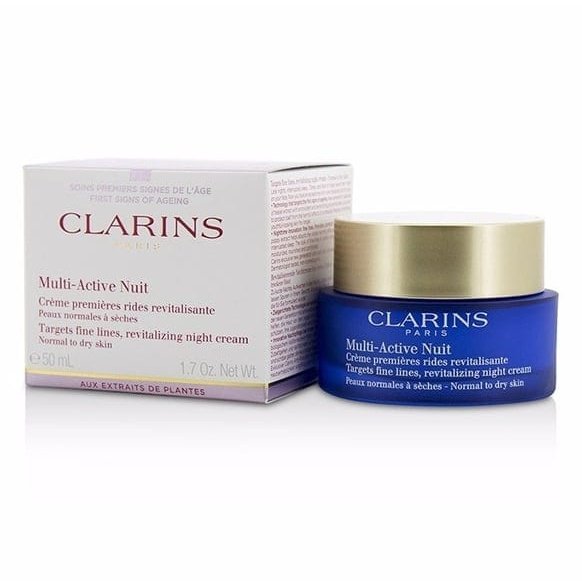 Clarins Multi Active Night Cream Dry Skin Moisturizer