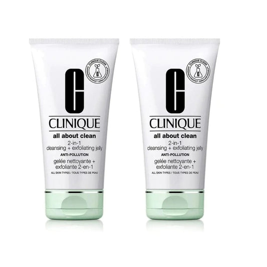 Clinique All About Clean Cleansing Gel + Peeling 150 ml -2 Pack