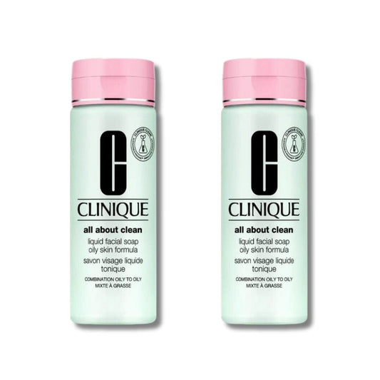 Clinique All About Clean Liquid Facial Soap  200 ml -2 Pack