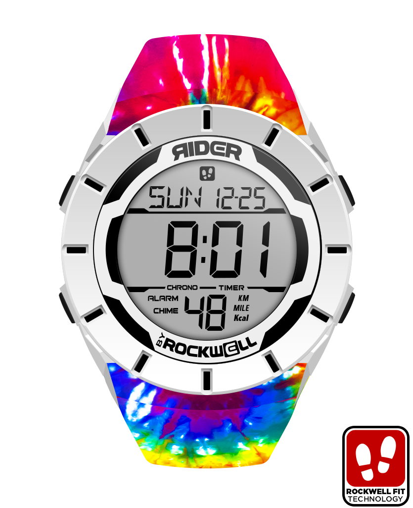 Coliseum Fit™ Samadelic Tie-Dye Edition (White/Black) Watch