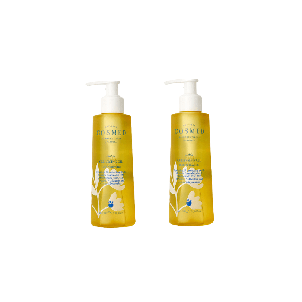 Cosmed Atopia Cleansing Oil - Cleansing Oil for Face and Body - Oil Based Cleanser 200 ml 2 Pack