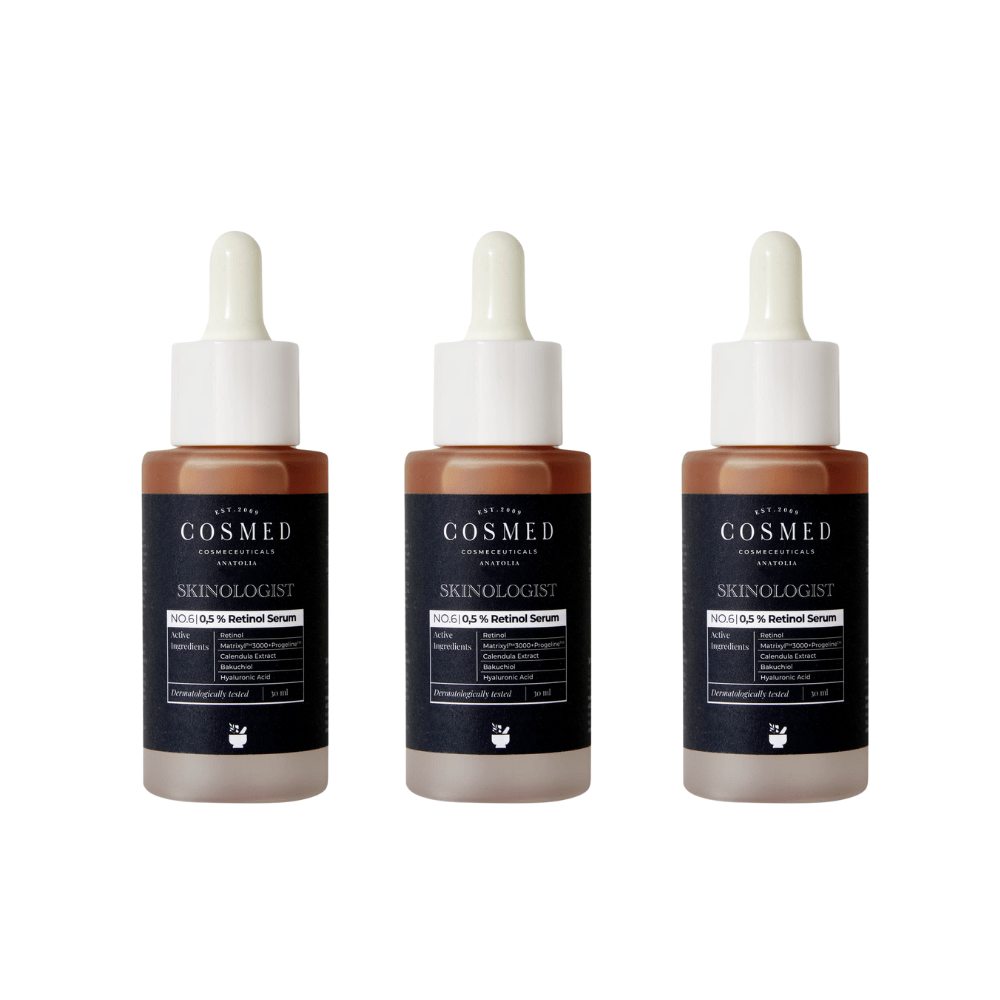 Sérum au rétinol 0,5 % Cosmed Skinologist 30 ml, lot de 3