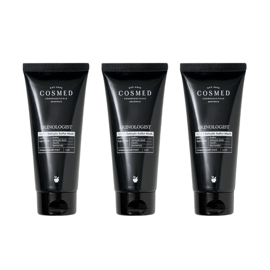 Cosmed Skinologist Salicylic Sulfur Mask / Anti Blackhead Clay Mask 75 ml 3 Pack