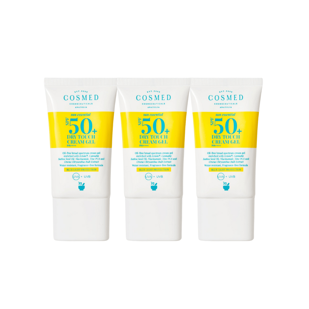 Cosmed Sun Essential Gel Crème Toucher Sec SPF 50+ 40 ml Lot de 3