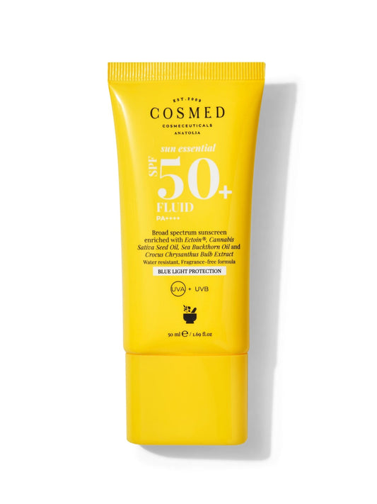 Cosmed Sun Essential Fluid SPF 50 Face Sunscreen for All Skin Types Next Generation Filters 50 ml