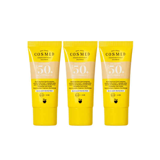 Cosmed Sun Essential - Skinvisible CC Spf 50+ 30 ml, lot de 3