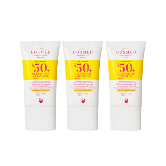Cosmed Sun Essential - Gel Crème Ultrasense Spf 50+ 40 ml, lot de 3