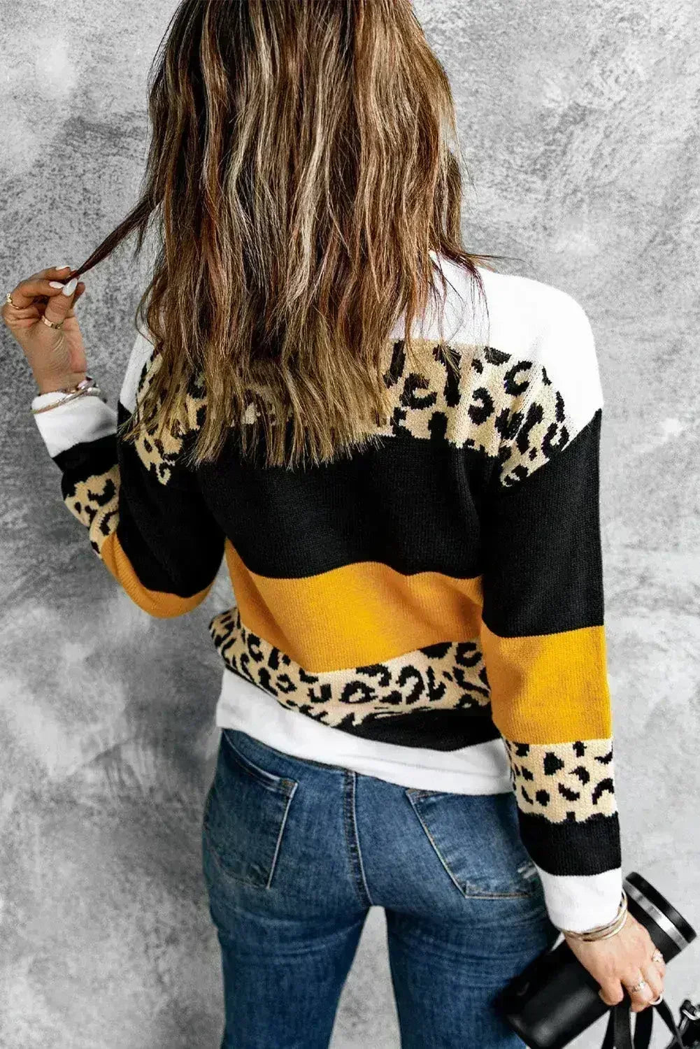 New Leopard Pullover Sweater
