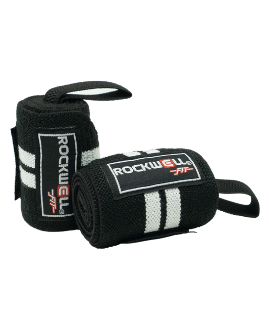 Rockwell Fit™ Wrist Wraps - 24 inch (Black/White)