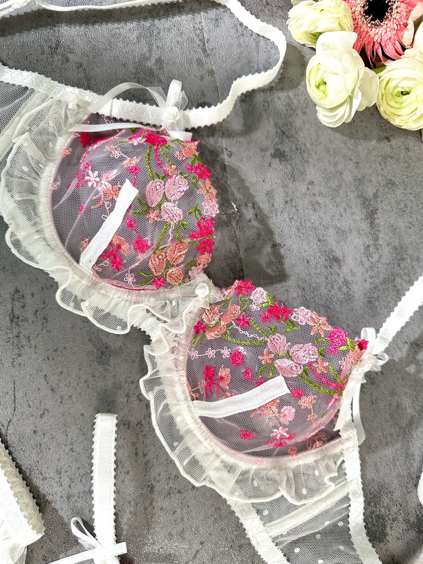 Emily Blossom Kiss Lingerie Set