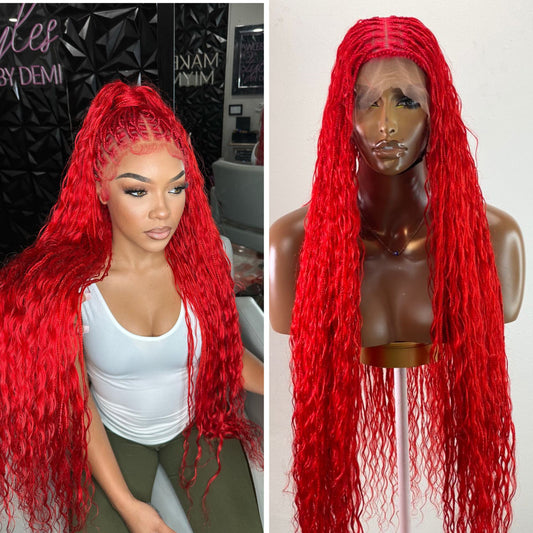 Bohemian Knotless - TARA RED (100% Human Hair)