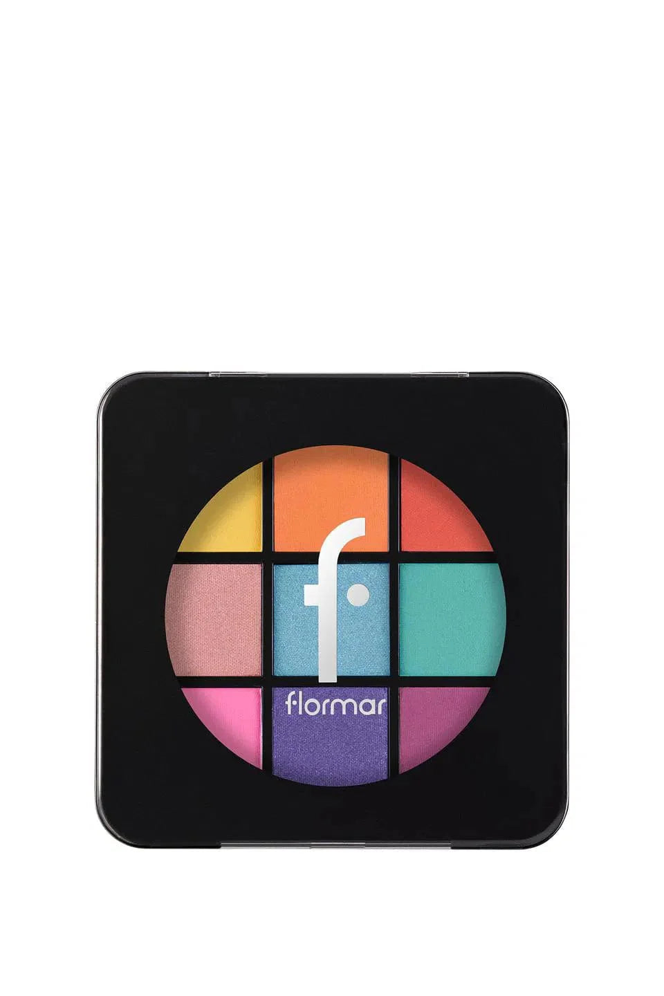 Flormar 9-pack Compact Eyeshadow Palette with Creamy Texture & Matte Finish/Shimmer 9g - 002 Ready The Party