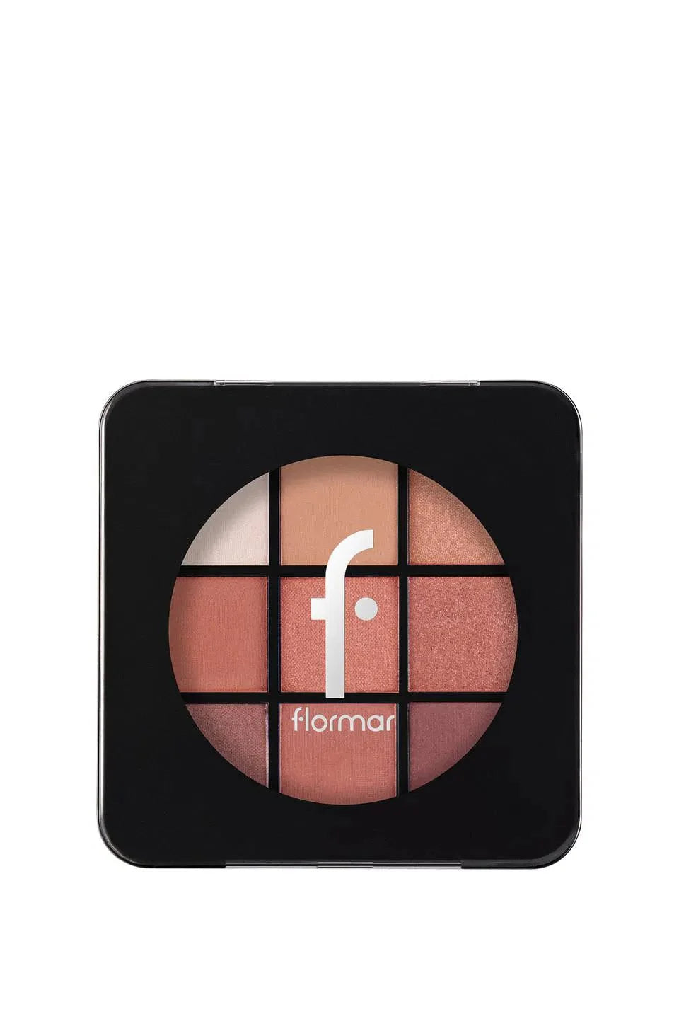 Flormar 9-pack Compact Eyeshadow Palette with Creamy Texture & Matte Finish/Shimmer 9g - 003 Sunset