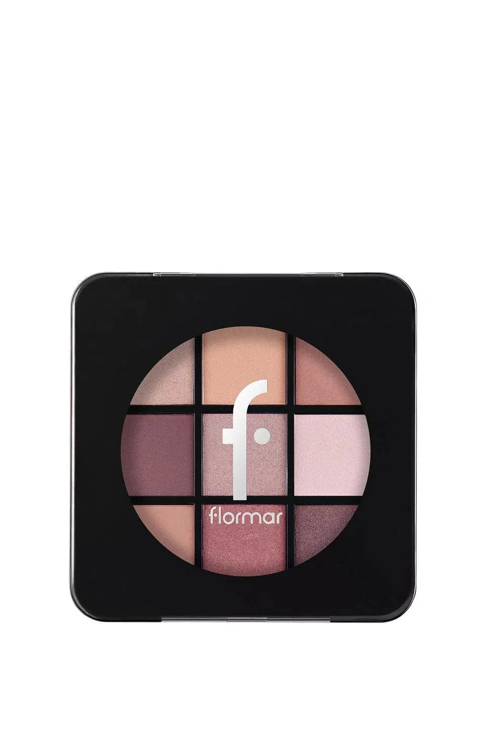 Flormar 9-pack Compact Eyeshadow Palette with Creamy Texture & Matte Finish/Shimmer 9g - 006 Felt Cute