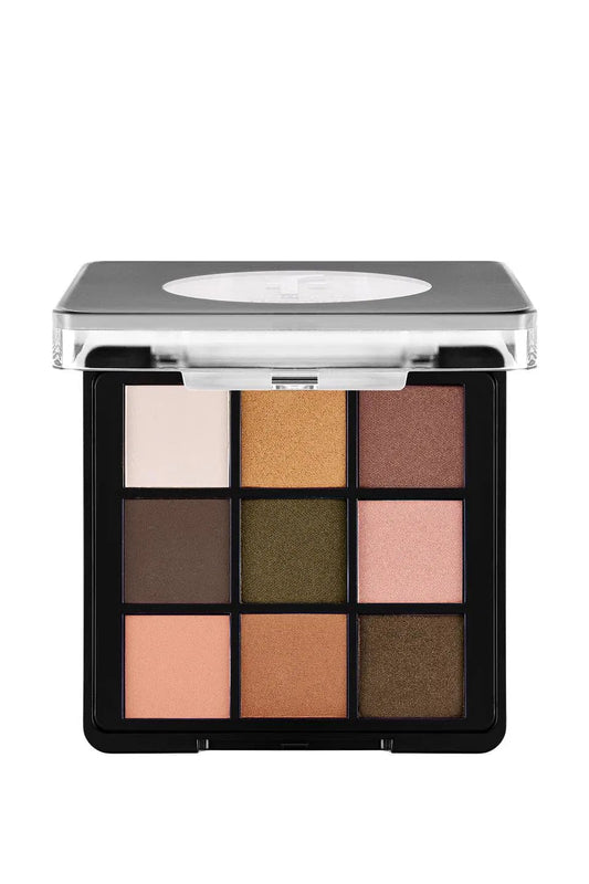 Flormar 9-pack Compact Eyeshadow Palette with Creamy Texture & Matte Finish/Shimmer 9g - 007 Grand Galaxy