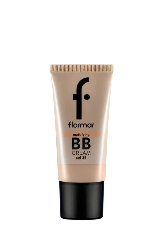 Flormar Anti-Shine SPF25 Matte Finish BB Cream for Oily & Combination Skin 35ml - 002 Fair/Light