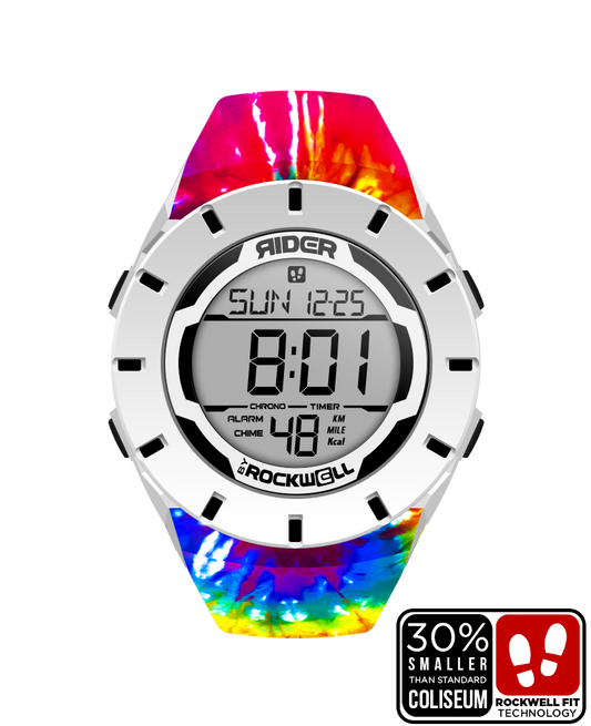 Coliseum Fit™ Forum - Samadelic Tie-Dye Edition (White/Black) Watch