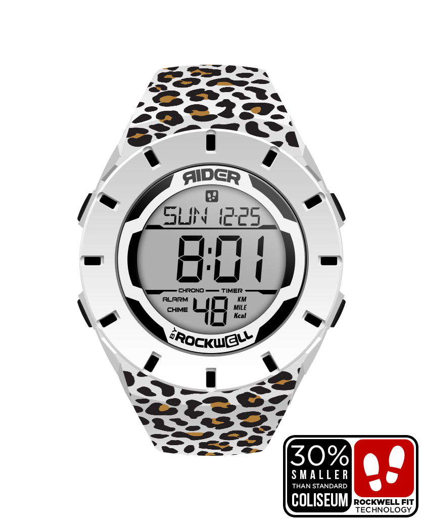 Coliseum Fit™ Forum - Cheetah Edition (White/Black) Watch