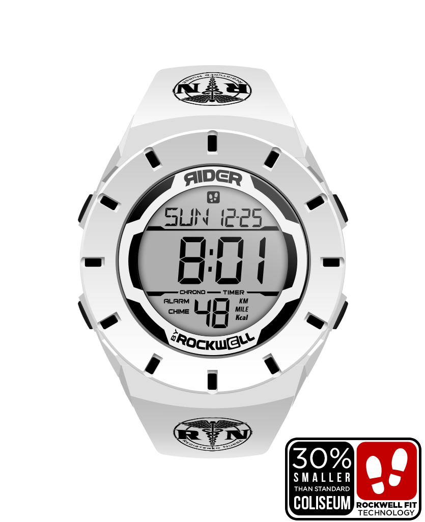 Coliseum Fit™ Forum - RN Edition (White/Black) Watch
