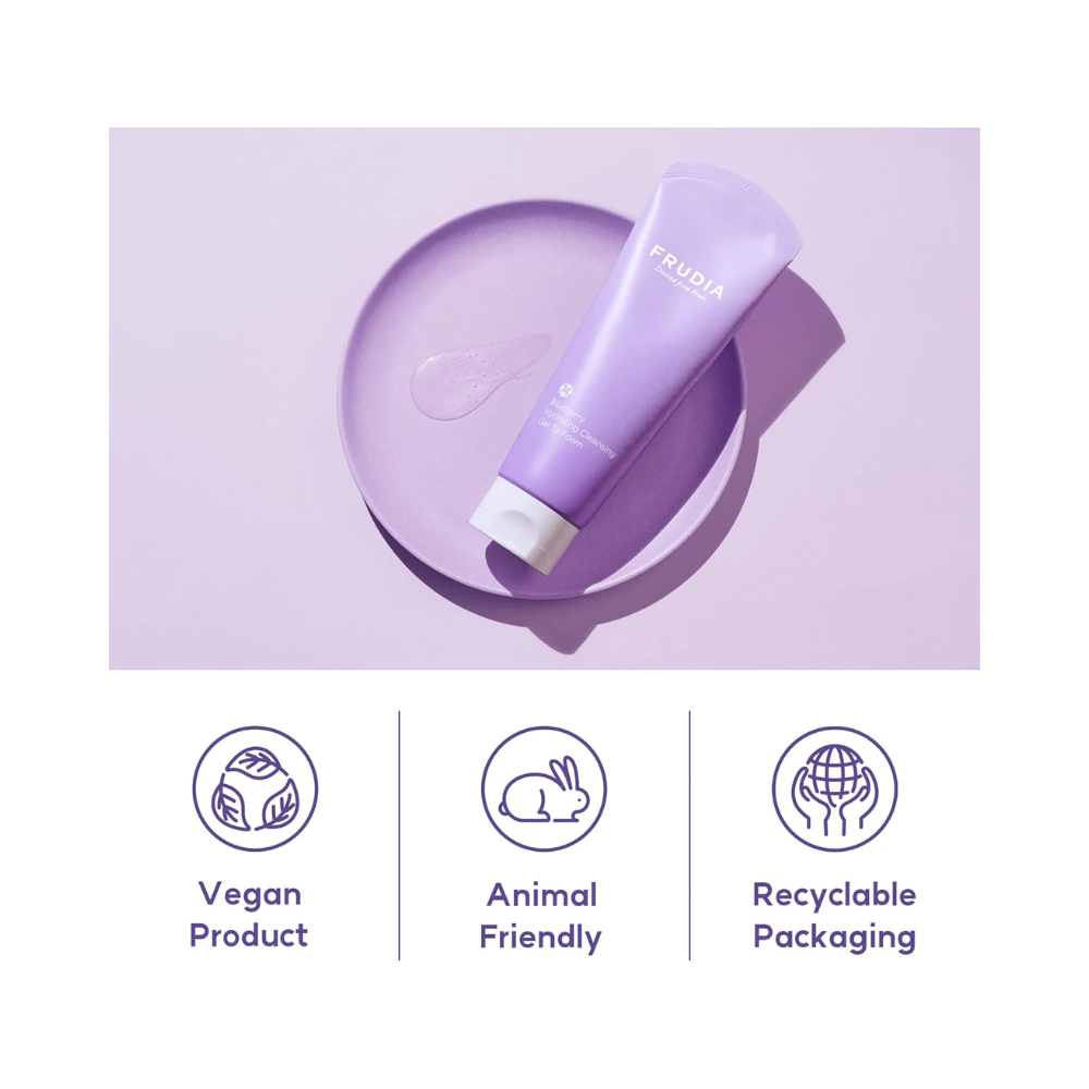 Gel nettoyant hydratant à la myrtille Frudia 145 ml