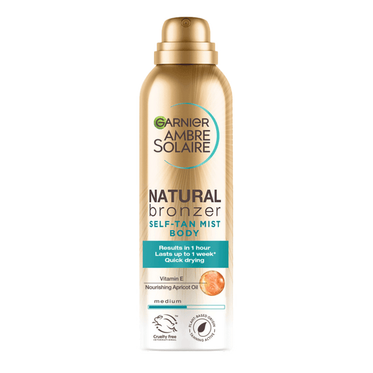 Garnier Ambre Solaire Natural Bronzer Self-tan Mist Body Spray , Medium 150ml