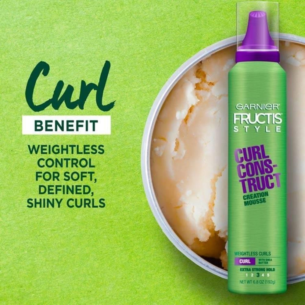 Garnier Fructis Curl Construct No:3 Curl Defining Hair Mousse 192g