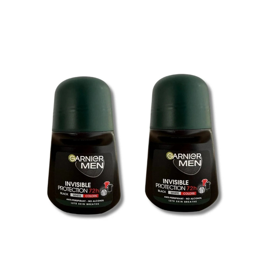 Garnier Men Invisible Protection Anti-Perspirant Roll-On 50 ml / 1.7 fl oz 2 Pack