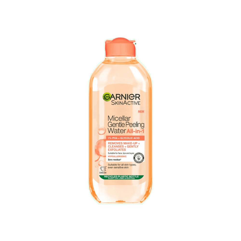 Garnier Skin Active Eau Micellaire Peeling Douce Nettoie, Exfolie et Éclat 400 ml