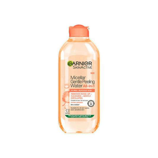 Garnier Skin Active Eau Micellaire Peeling Douce Nettoie, Exfolie et Éclat 400 ml
