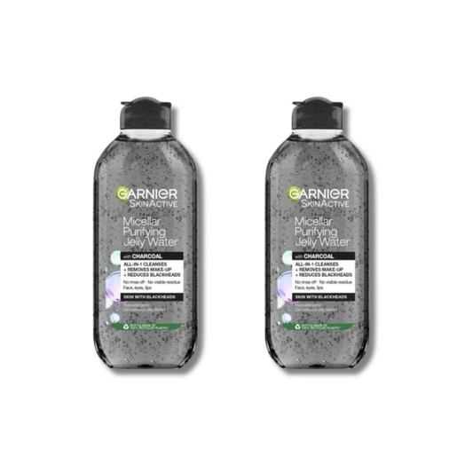 Garnier Skin Active Purifying Micellar Jelly Water With Charcoal & Salicylic Acid 400 ml / 13.5 fl oz 2 Pack