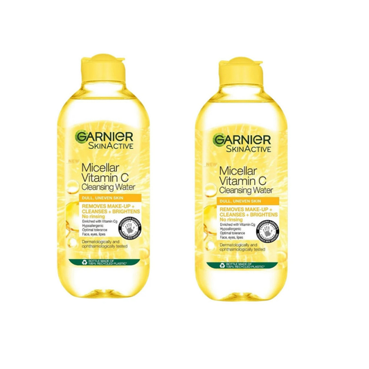 Garnier Skin Active Vitamin C Micellar Water 400 ml / 13.5 fl oz 2 Pack