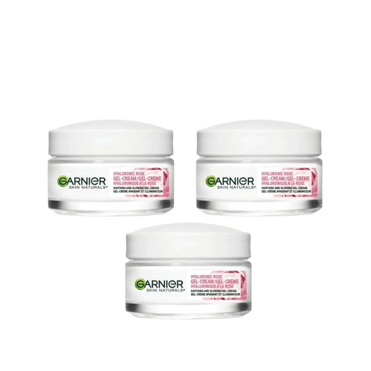 Gel-crème hydratant visage Garnier Skin Naturals à l'acide hyaluronique 50 ml, lot de 3