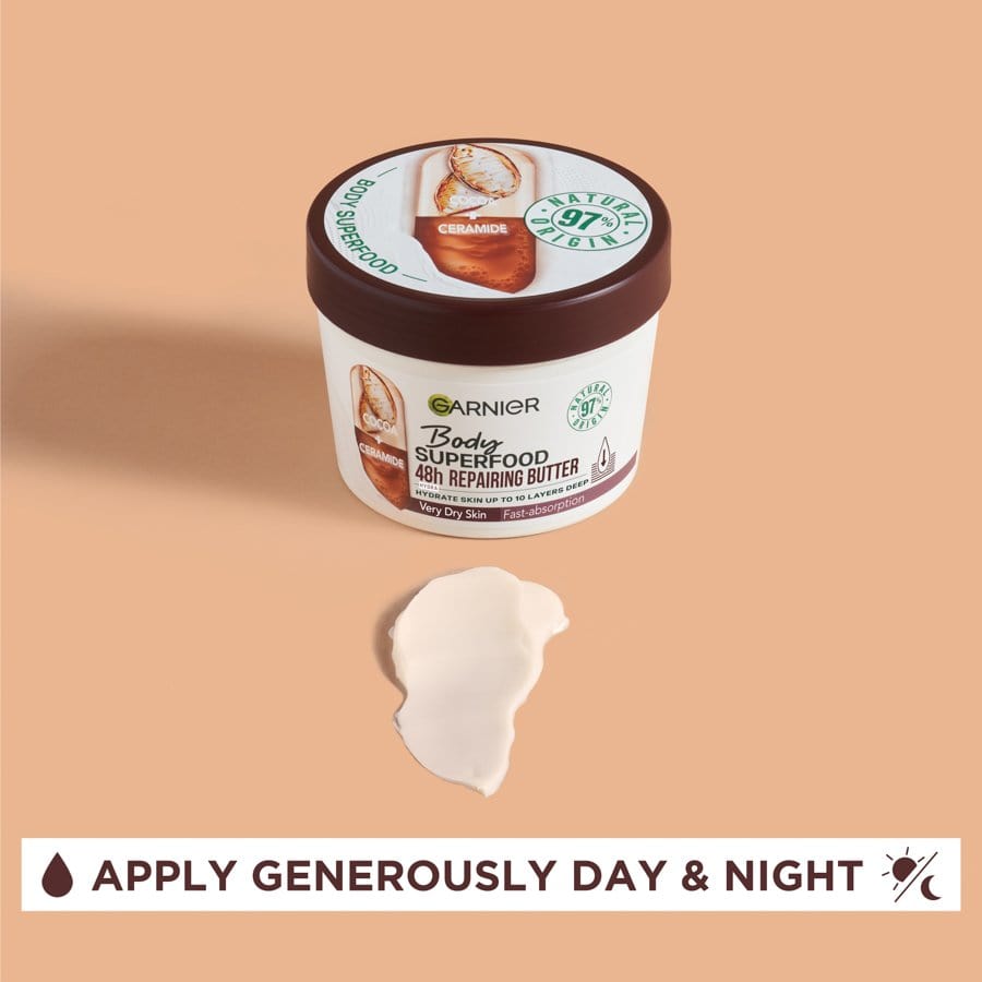 Garnier Superfood Garnier Body Superfood Cocoa & Ceramide Body Cream 380ml