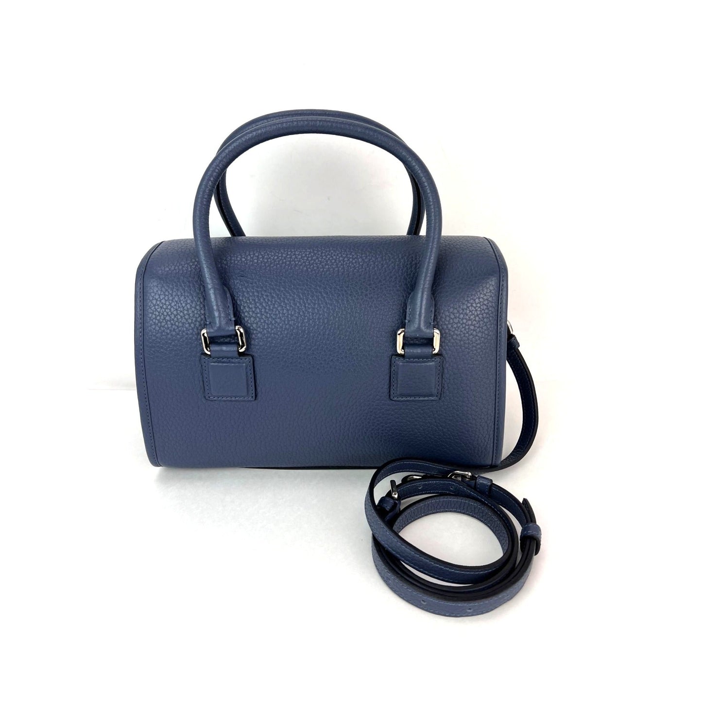 Loewe Calfskin Leather Alamo 28 Blue Crossbody Bag