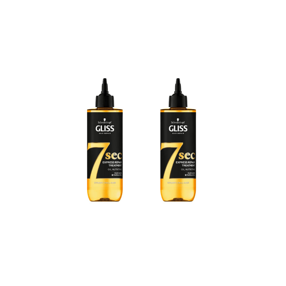 Gliss 7sec Express Repair Treatment Oil Nutritive 200ml 2 Pack