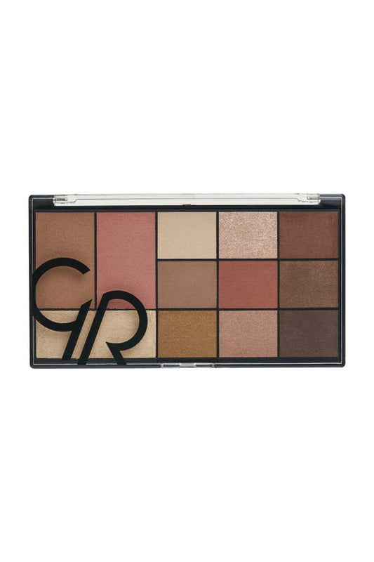 Golden Rose City Style Face and Eye Palette - 01 Warm Nude