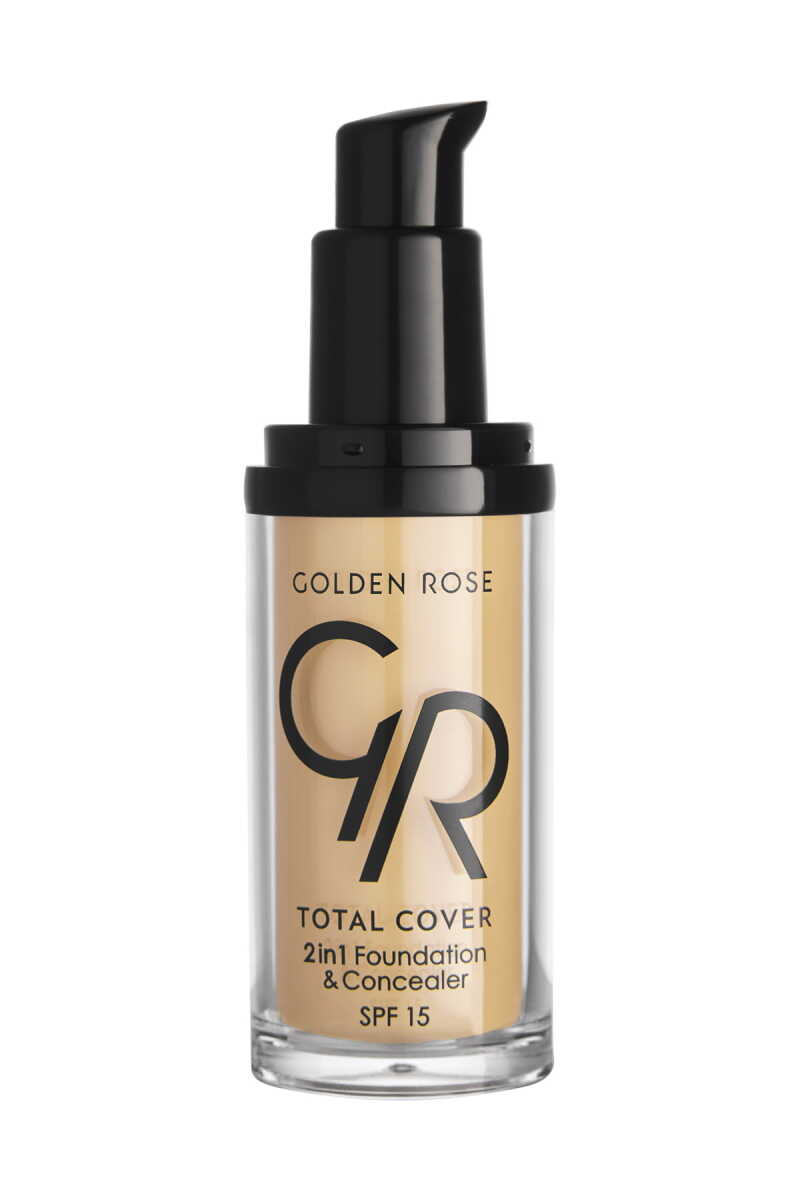 Golden Rose Total Cover 2 in 1 Foundation & Concealer - 03 Almond