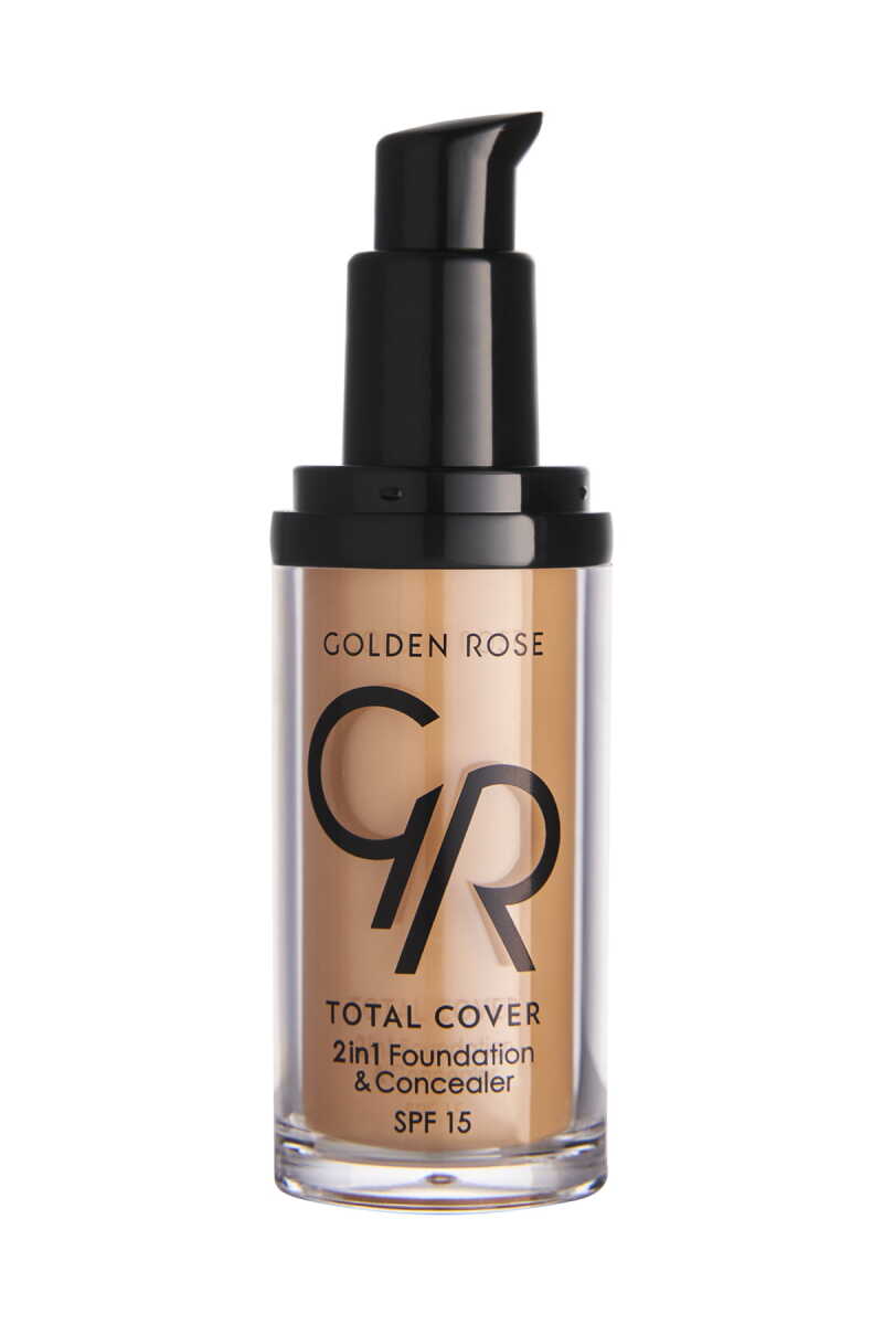 Fond de teint et anti-cernes 2 en 1 Golden Rose Total Cover - 16 Warm Honey