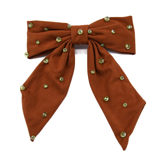 Sprinkled Green Rust Hair Barrette