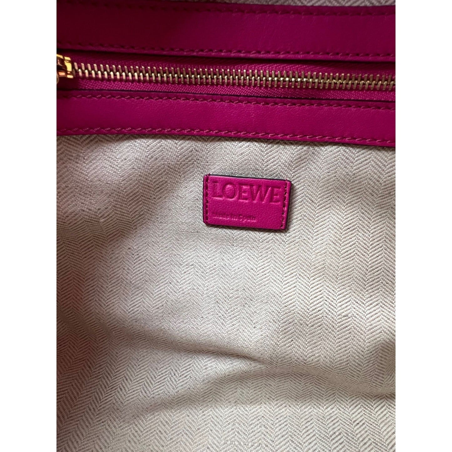 Loewe Nappa Pink Flamenco Medium Knot Shoulder Bag