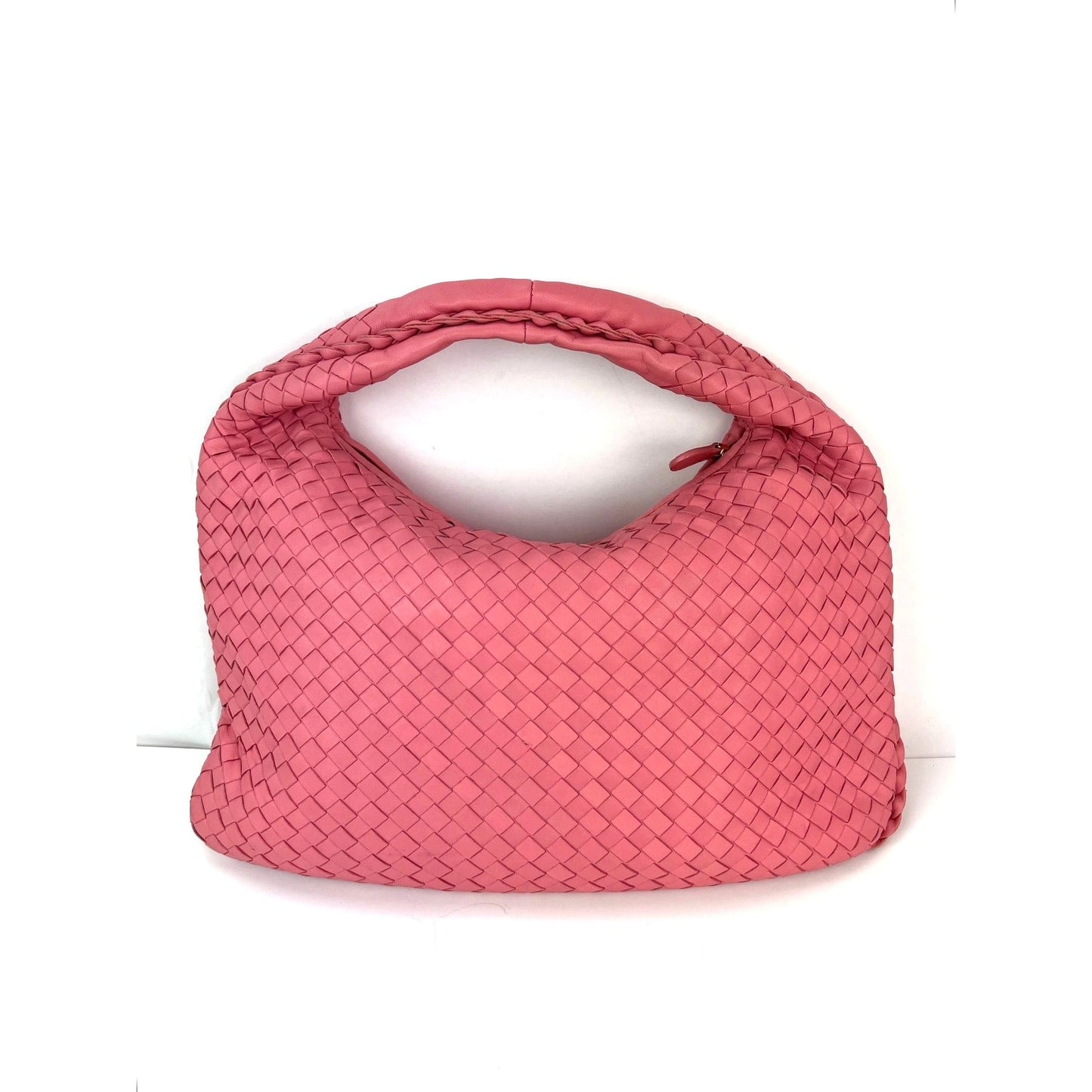 Bottega Veneta Nappa Intrecciato Medium Veneta Hobo Rose Pink Bag