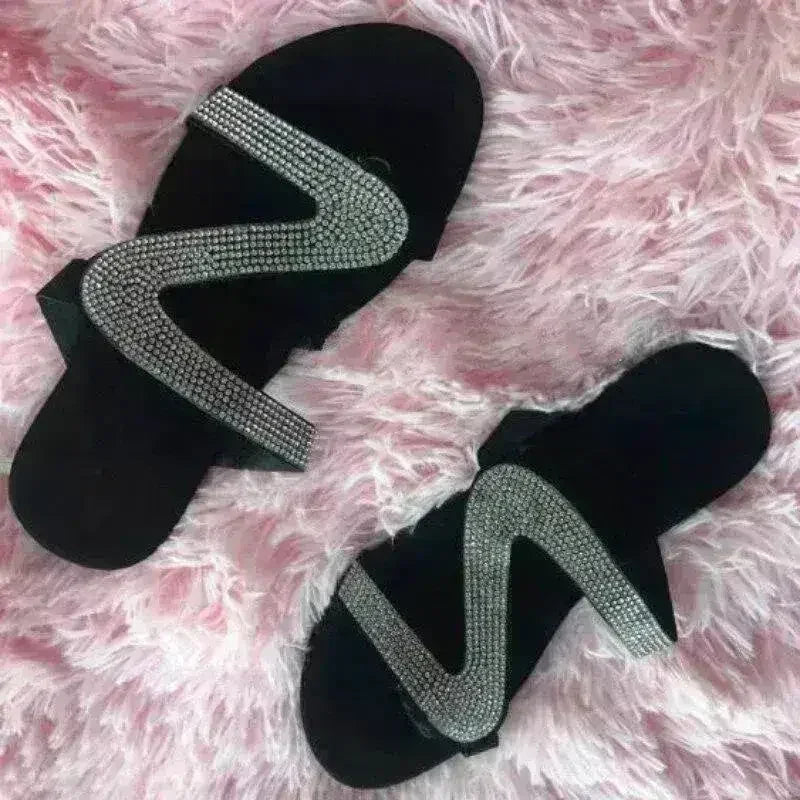 2021 Bling Bling Slides Women's Slippers for Summer Beach