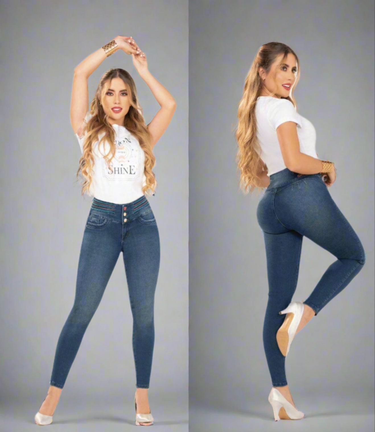 W-115 100%  Authentic Colombian Push Up Jeans