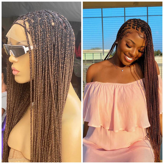 Beyoncé Knotless Braid Wig (Ready To Ship) Full Lace, Glueless
