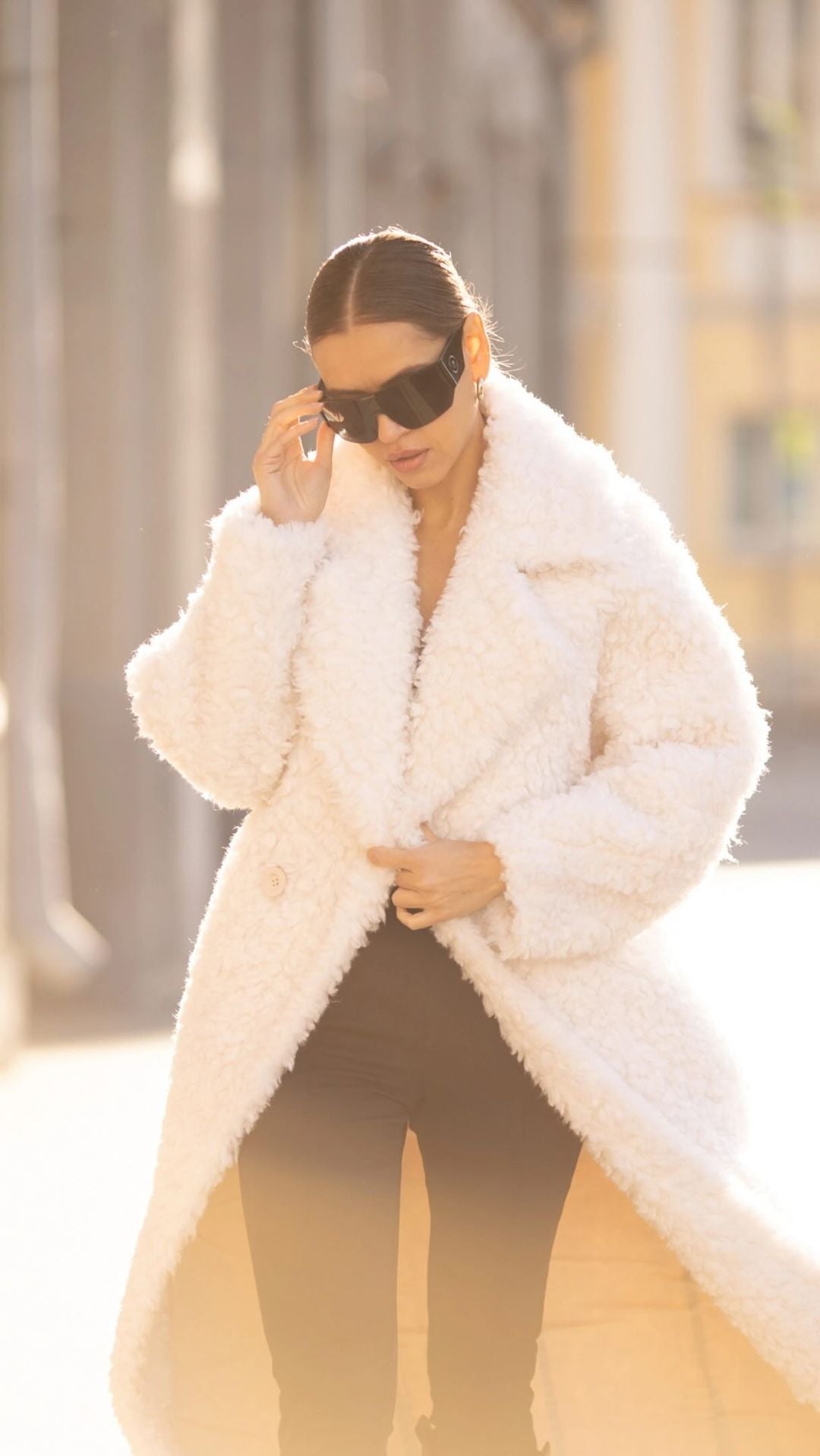 Teddy Bear Genuine Peruvian Wool Fur Coat