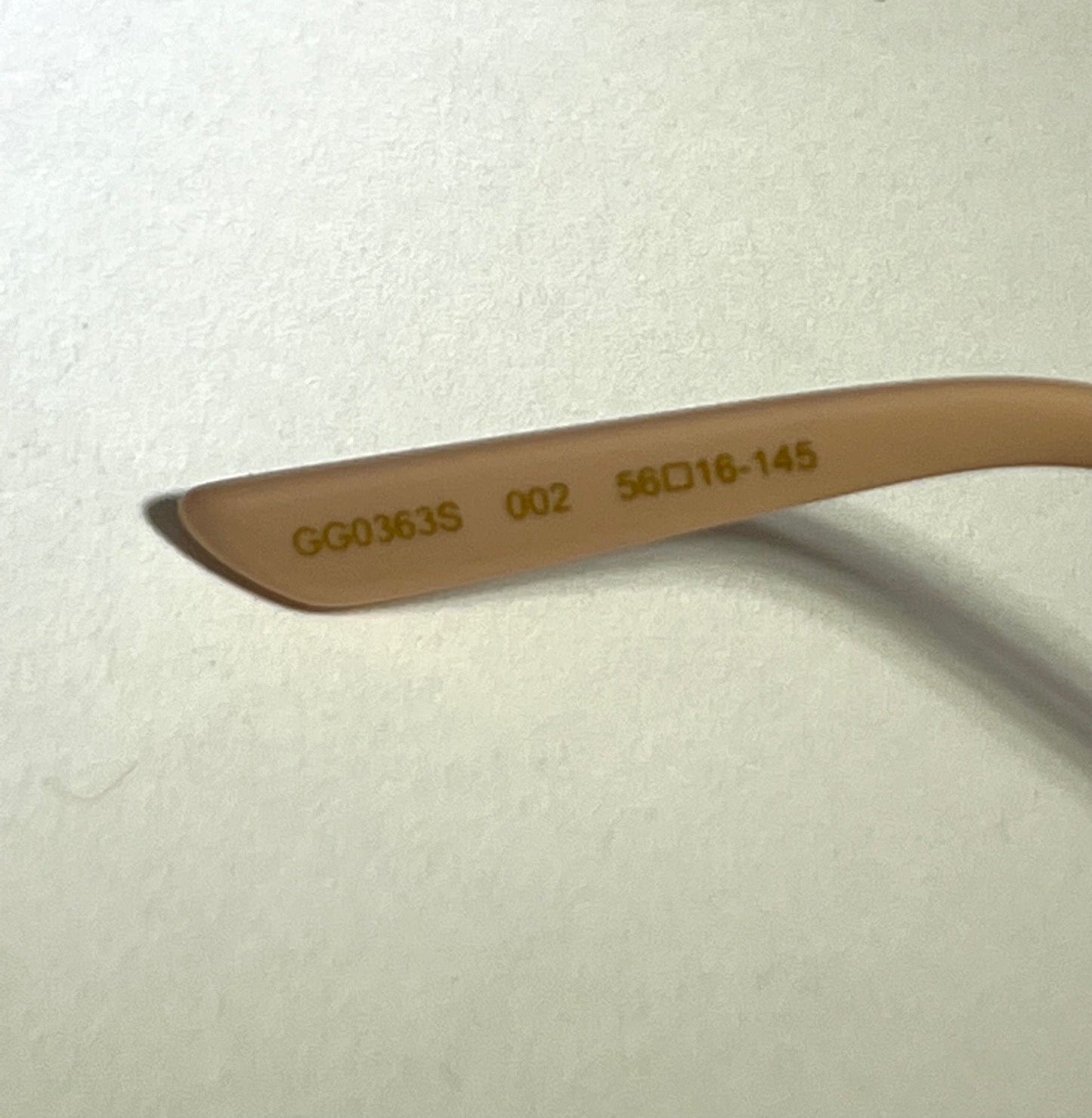 Gucci Flip-Up Sunglasses Rectangle Red Gold frames GG0363S 002 56