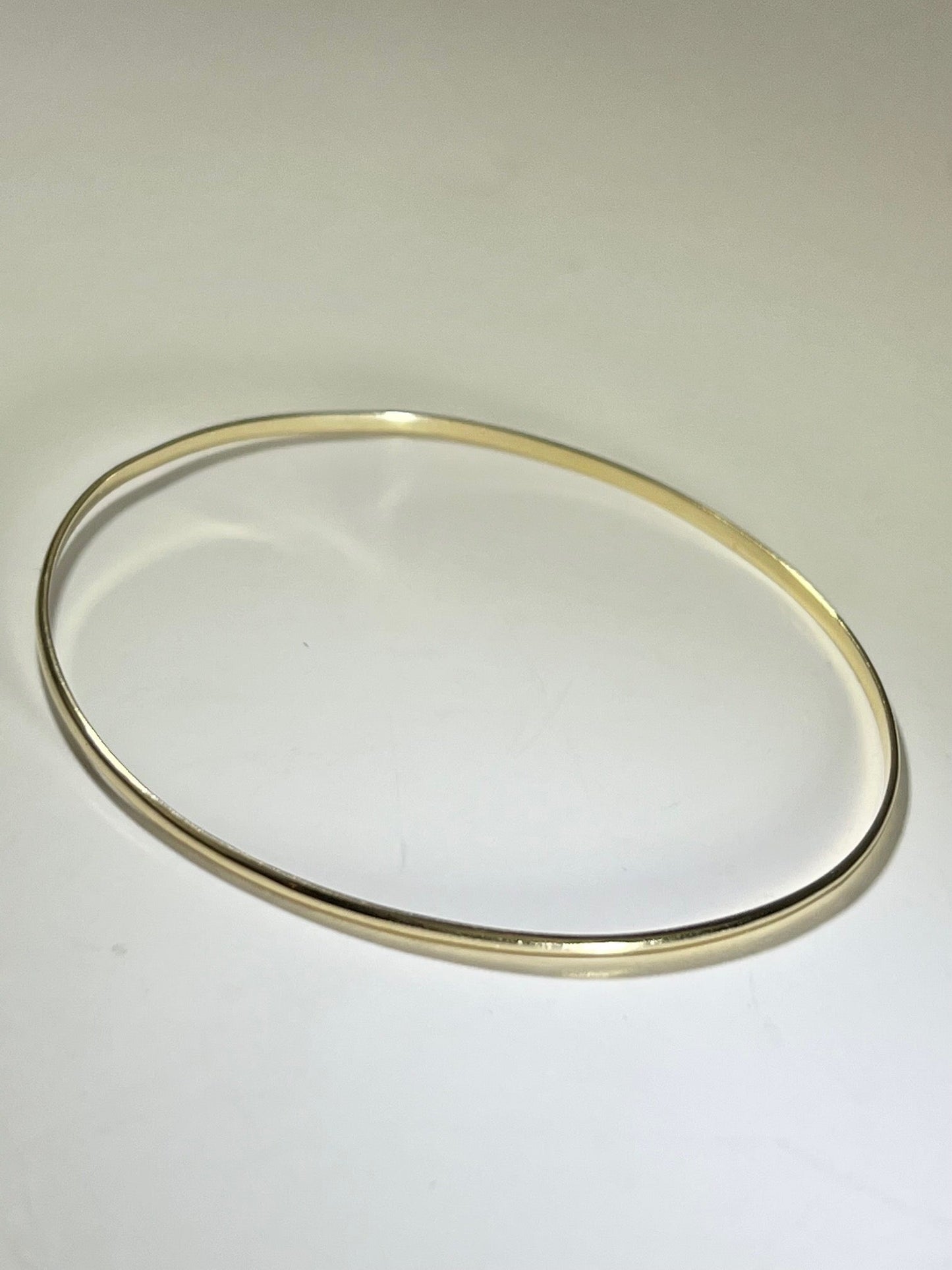 14K Yellow Gold KBH Reclaimed Skinny Bangle Bracelet Jewelry Authentic
