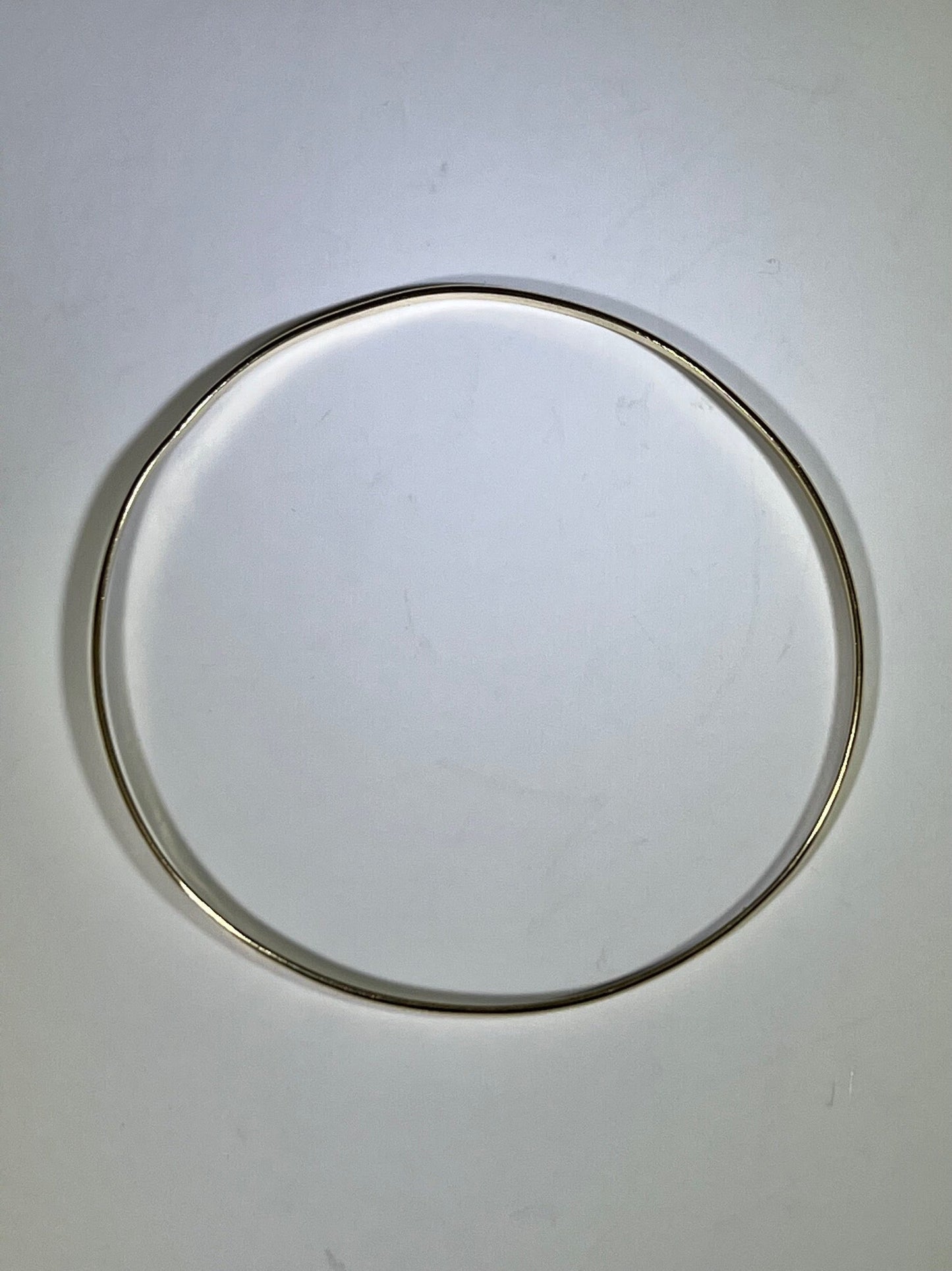 14K Yellow Gold KBH Reclaimed Skinny Bangle Bracelet Jewelry Authentic