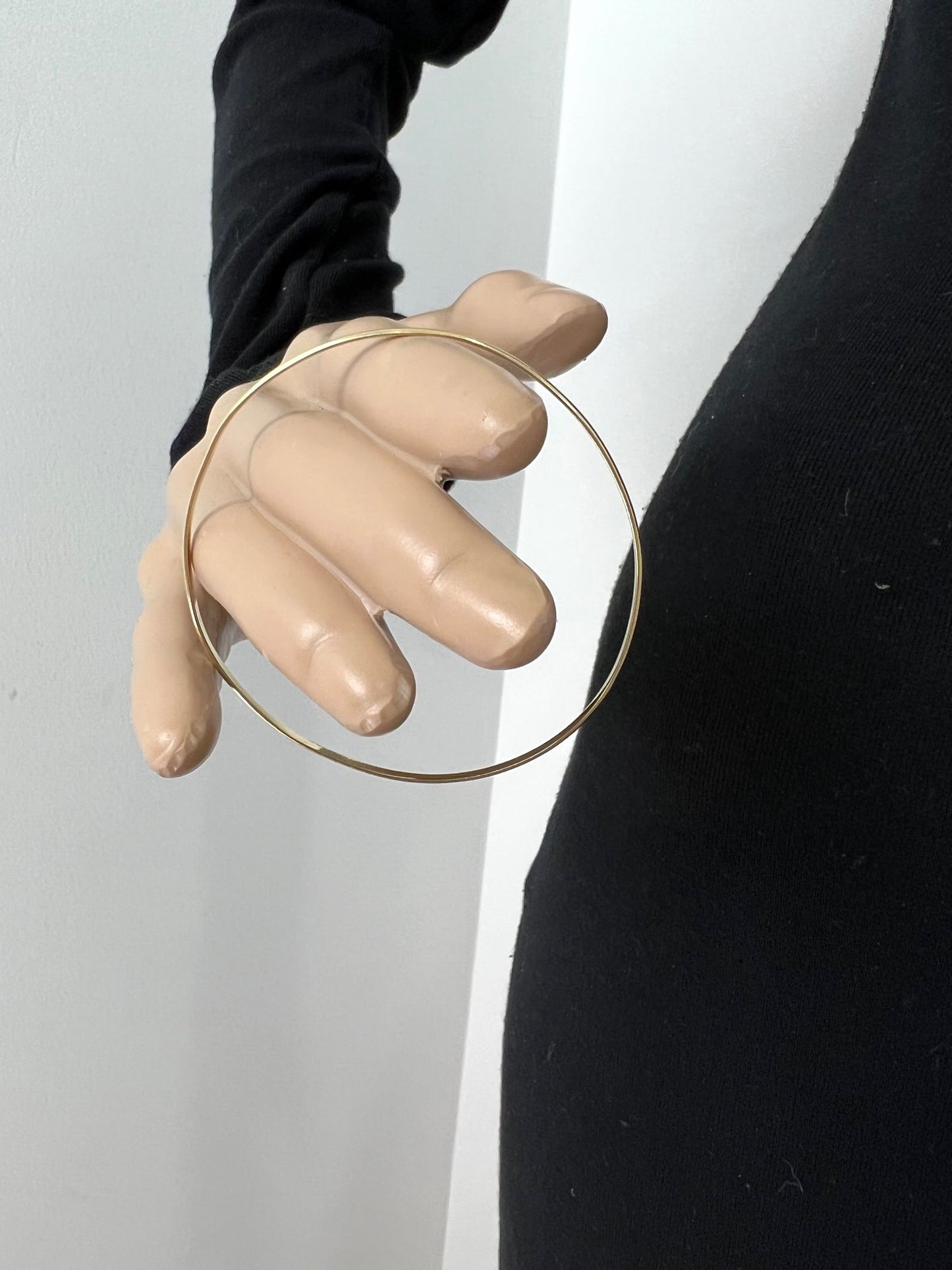 14K Yellow Gold KBH Reclaimed Skinny Bangle Bracelet Jewelry Authentic