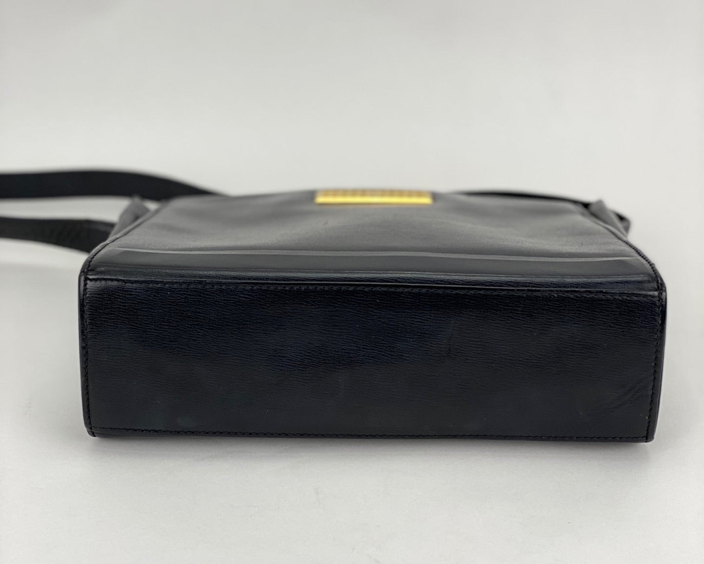 Sac bandoulière réglable en cuir noir CHRISTIAN DIOR Authentique d'occasion